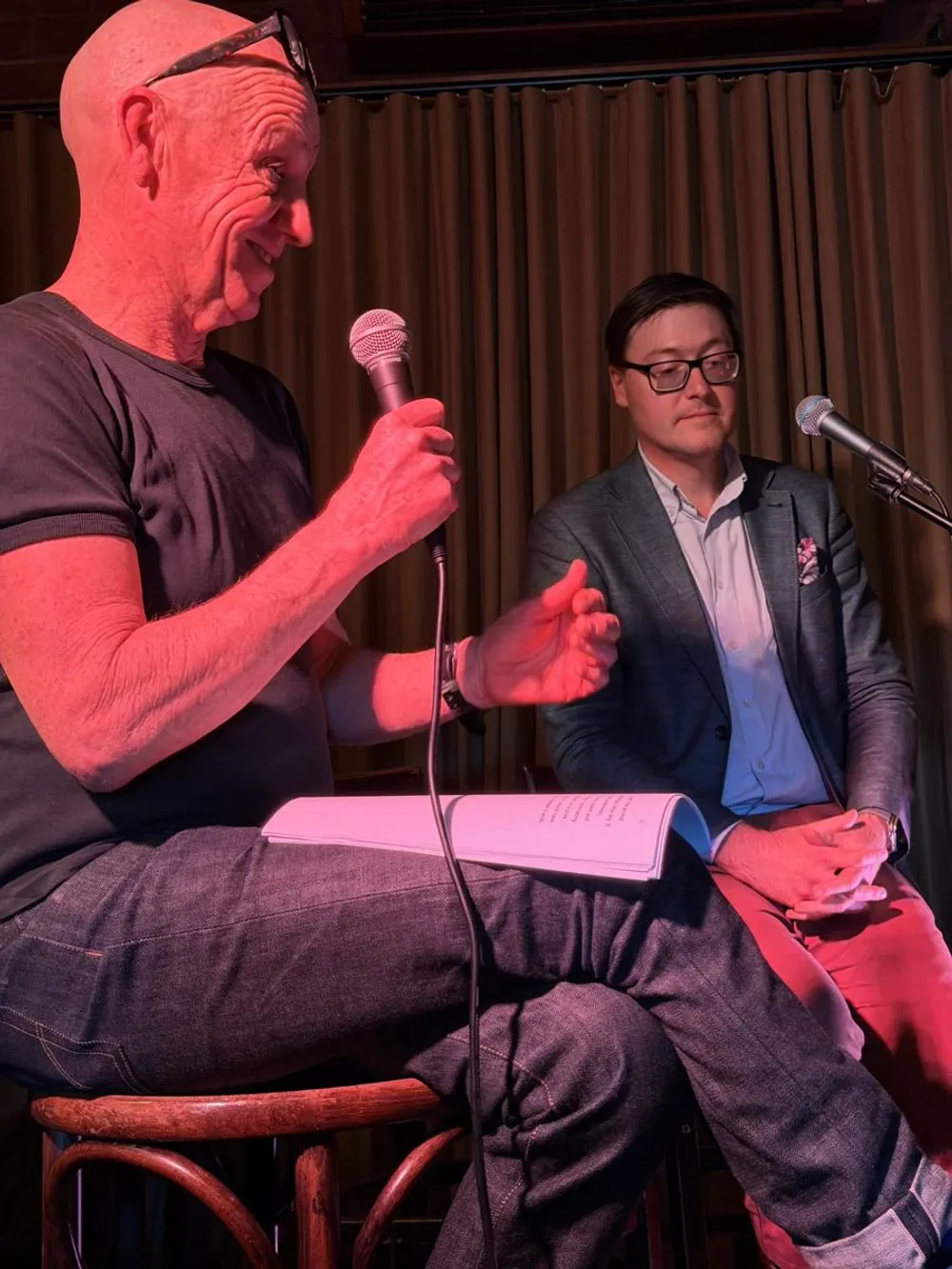 Russell Buzby reading at the Words in Winter festival