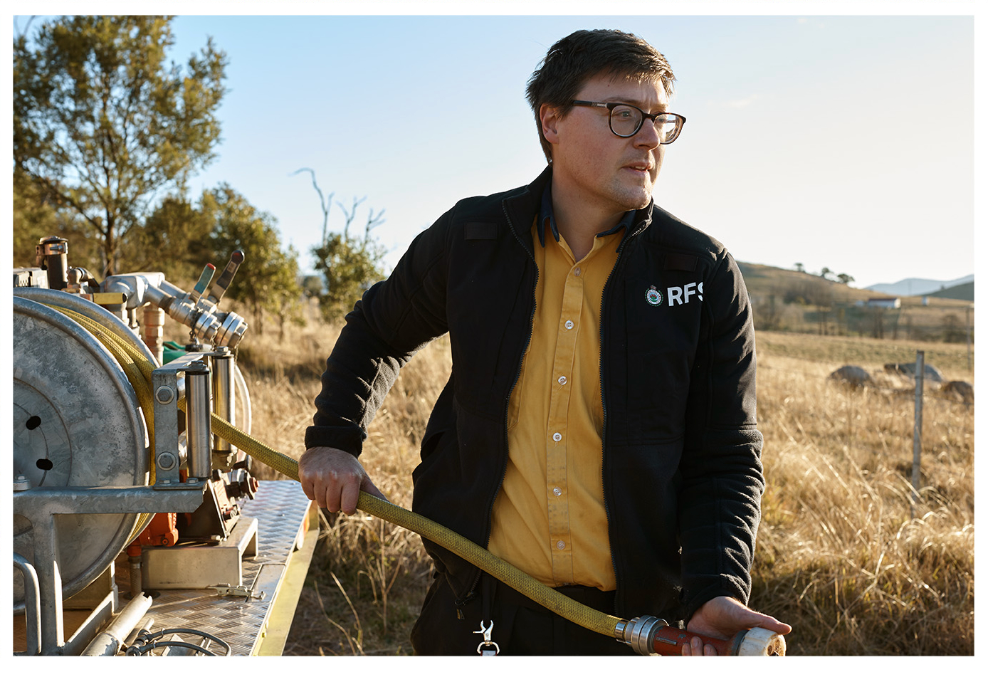 Russell Buzby with NSW Rural Fire Service